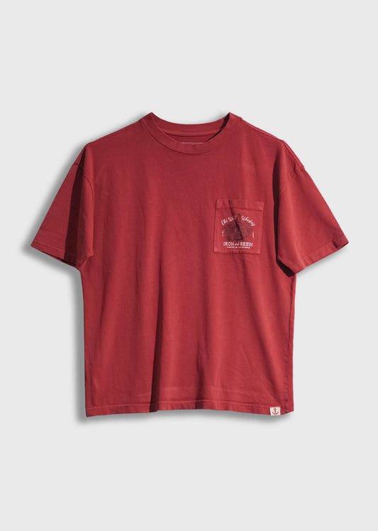 Old Whiskey Pocket Tee - Iron & Resin Garage Denver