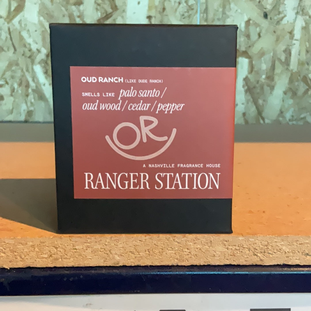 8oz Candle — Oud Ranch - Iron & Resin Garage Denver