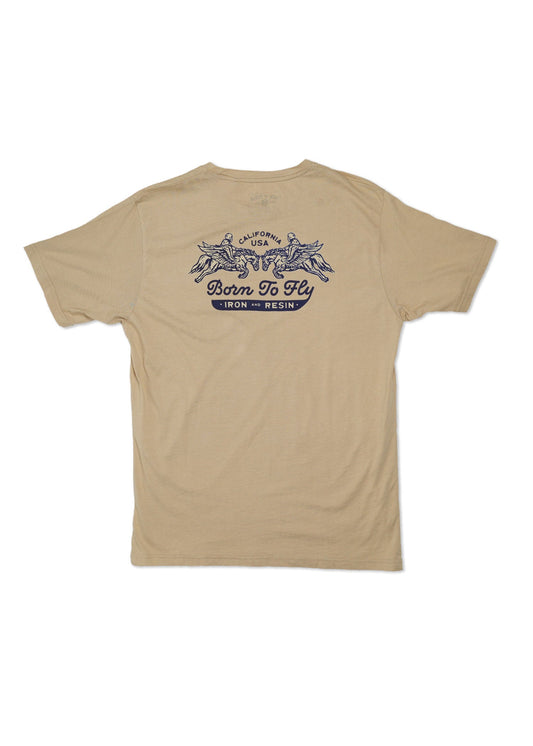 Born To Fly Pocket Tee - Iron & Resin Garage Denver