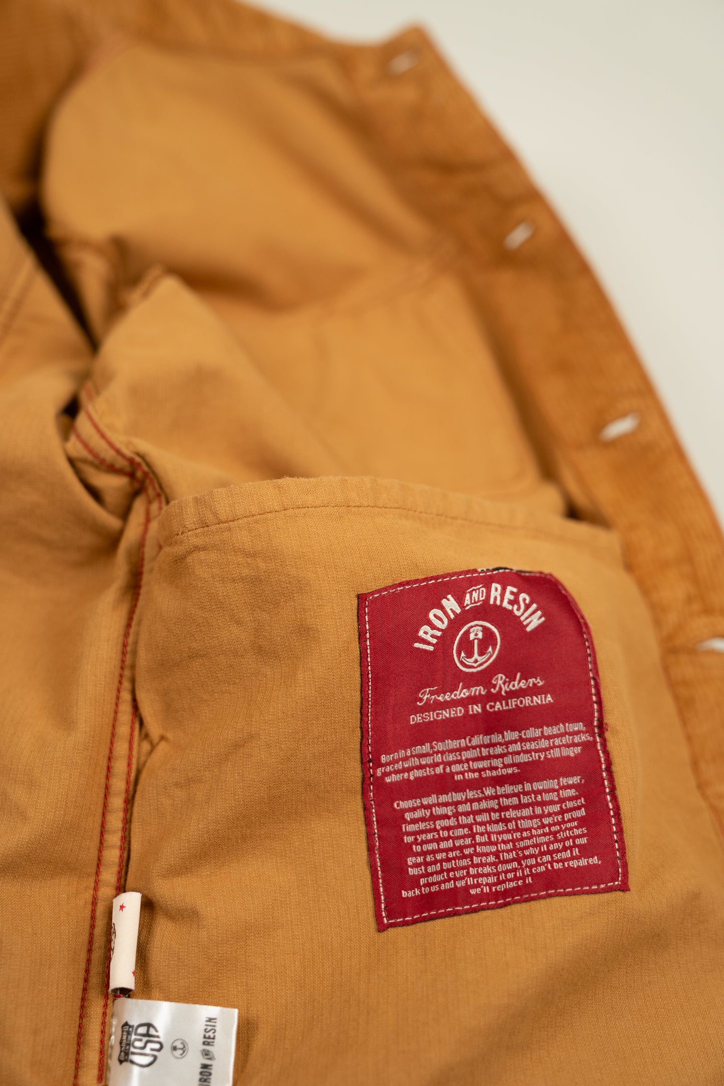 Corduroy Sand Jacket - Iron & Resin Garage Denver
