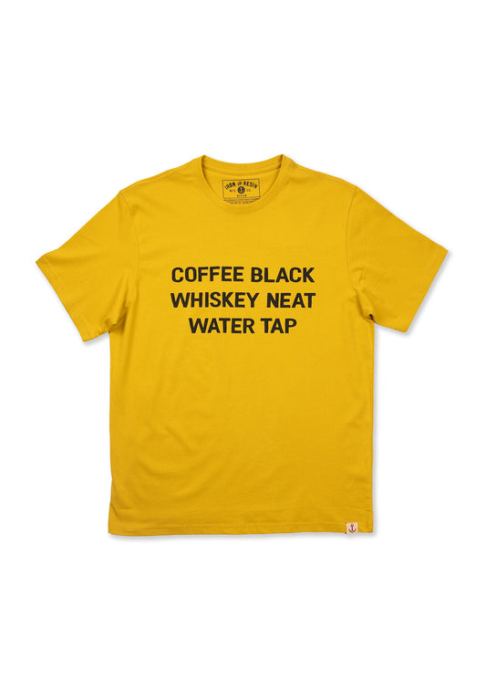 Coffee Whiskey Water Tee - Iron & Resin Garage Denver