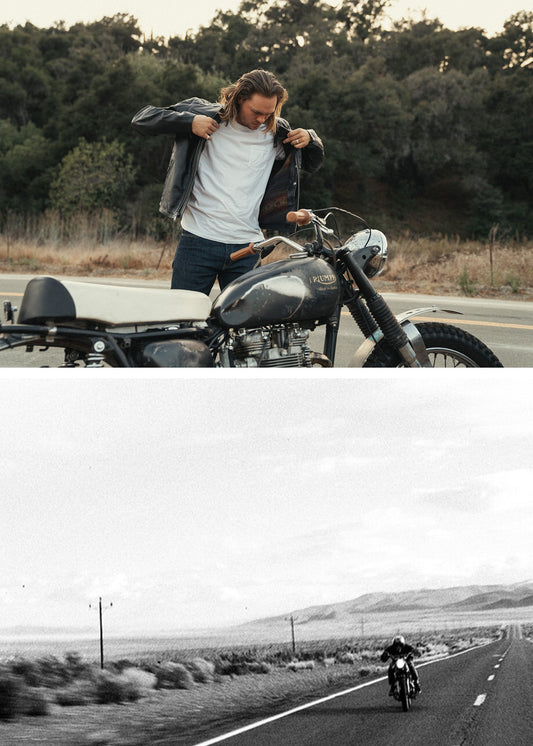 Iron & Resin Elsinore Leather Motorcycle Jacket with Satin Interior