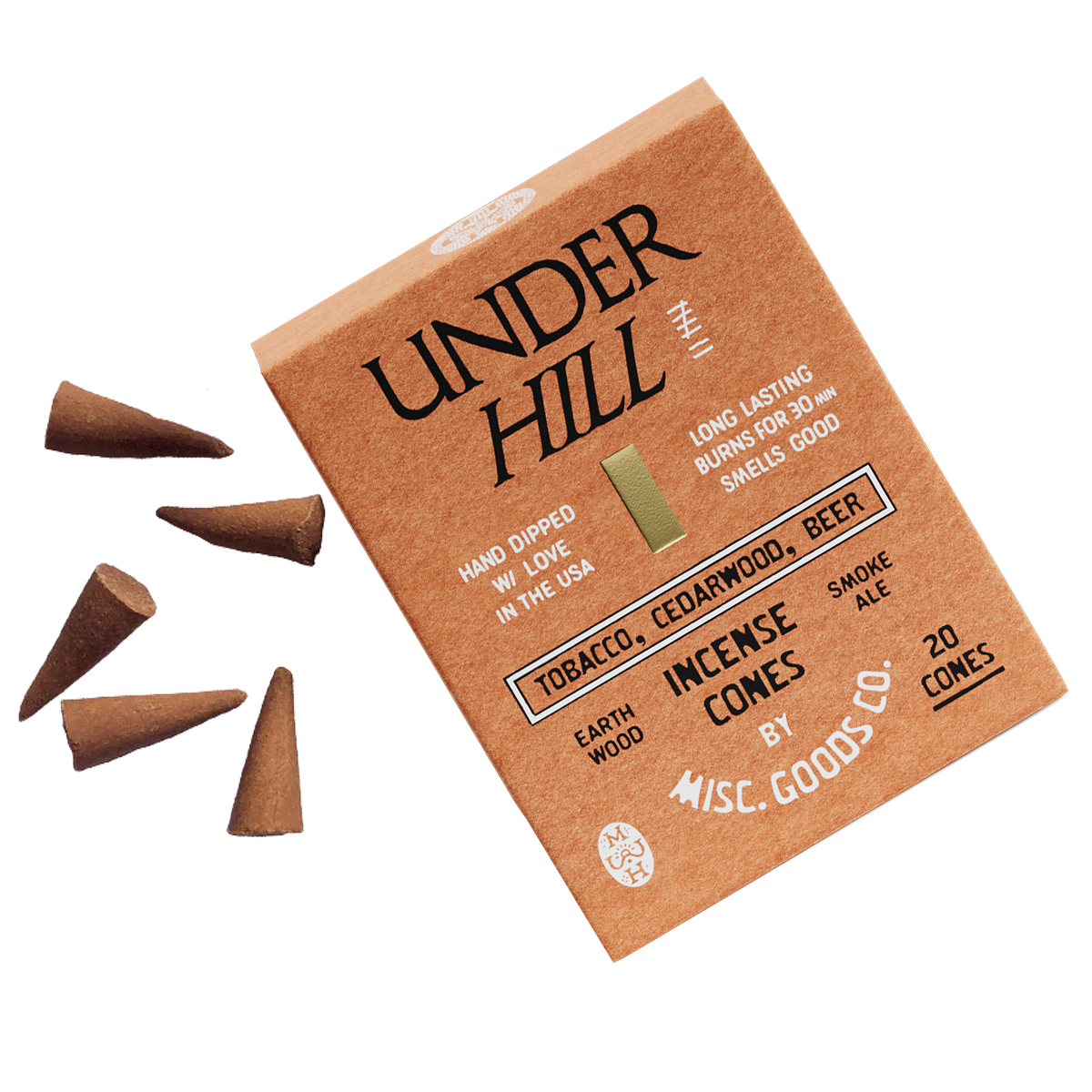 Under Hill Incense Cones - Iron & Resin Garage Denver