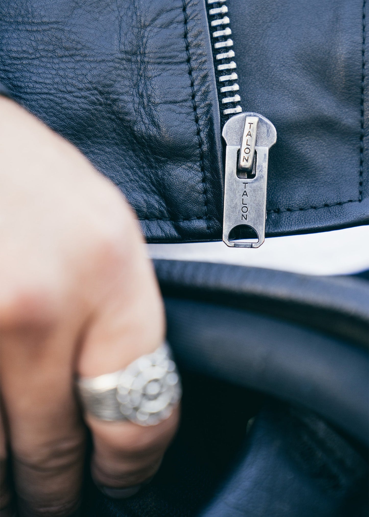 Iron & Resin Ringo Leather Jacket with Talon Zippers