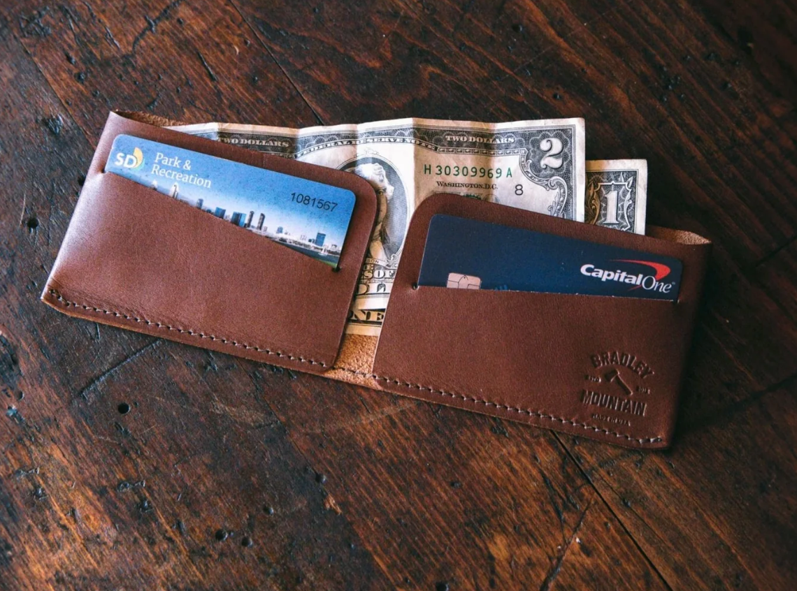 Minimal Billfold Wallet - Brown - Iron & Resin Garage Denver