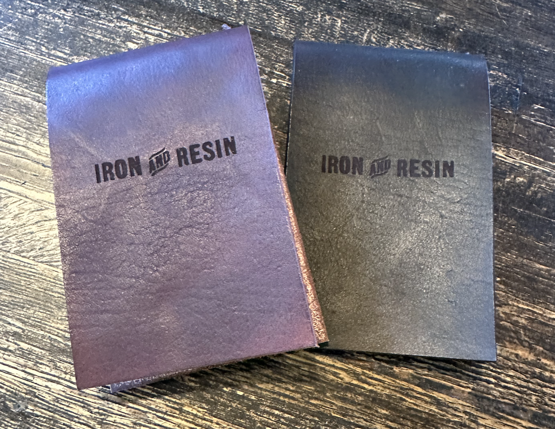 Leather Note Pad - Iron & Resin Garage Denver