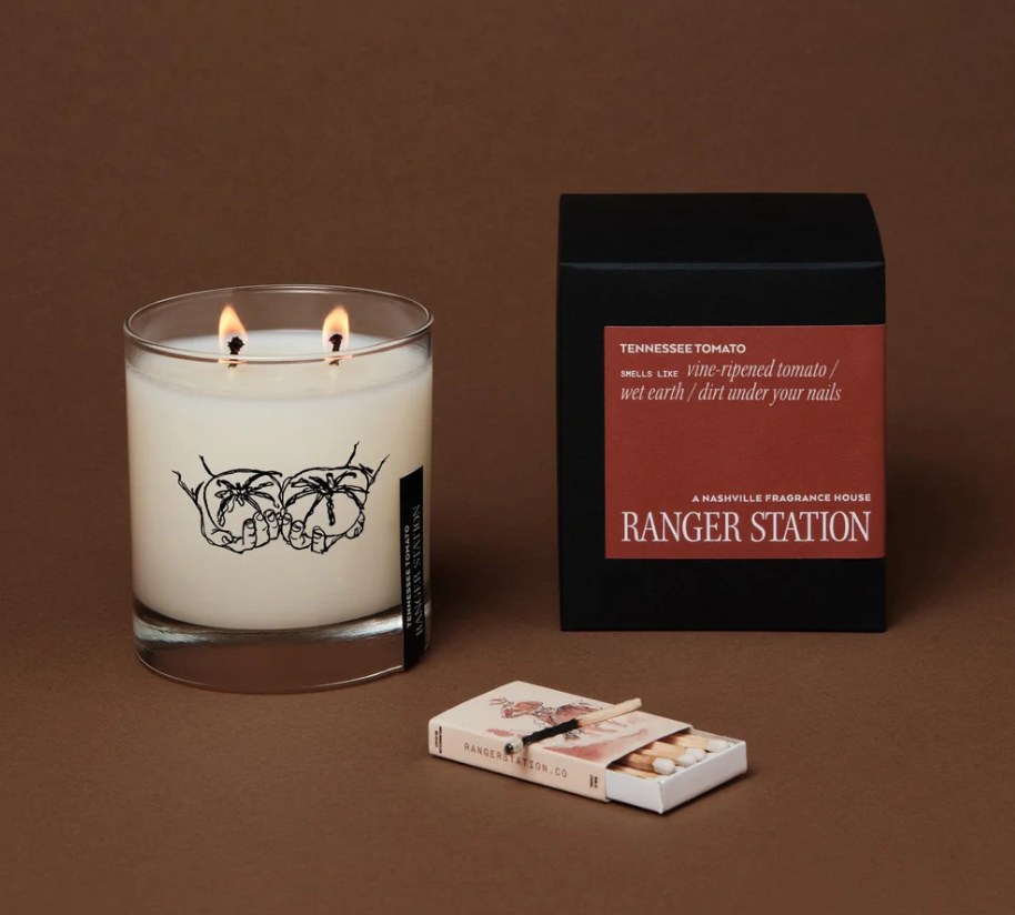 Ranger Station Tennessee Tomato Candle - Iron & Resin Garage Denver