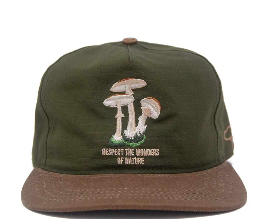 Ampal Creative Group "Respect Wonders" Strapback Olive and Brown - Iron & Resin Garage Denver