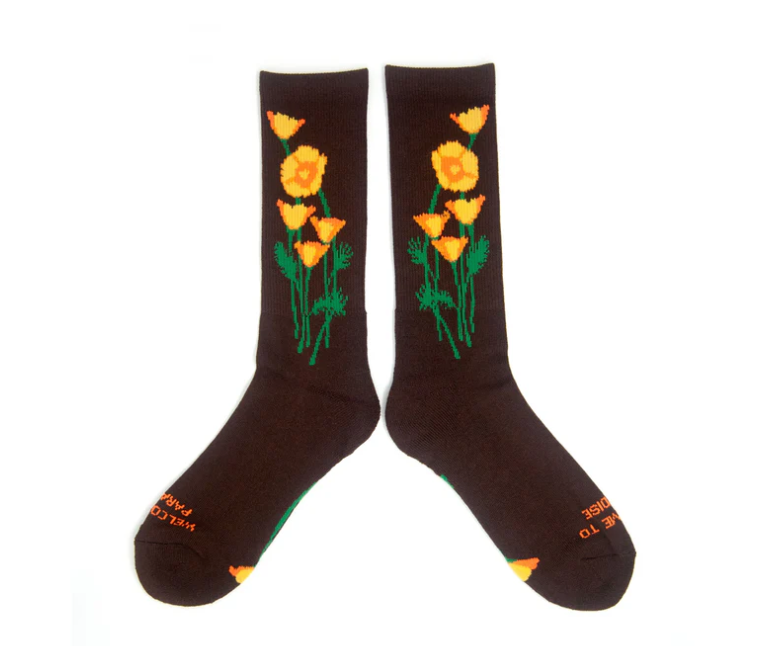 Ampal Creative Group "Poppy" Socks - Iron & Resin Garage Denver