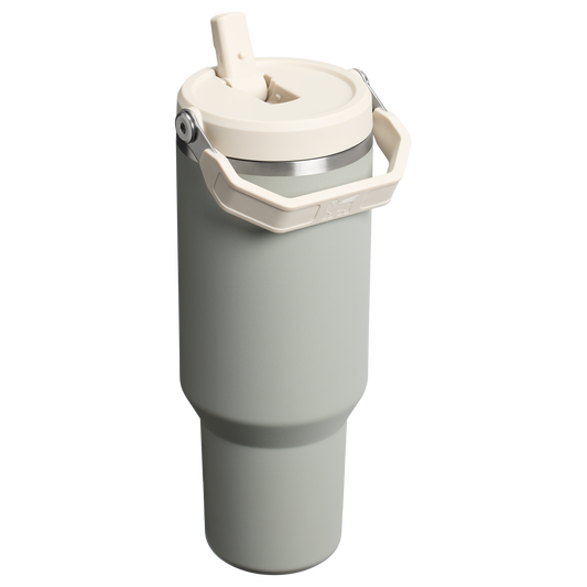 The IceFlow Flip Straw Tumbler 40oz - Iron & Resin Garage Denver