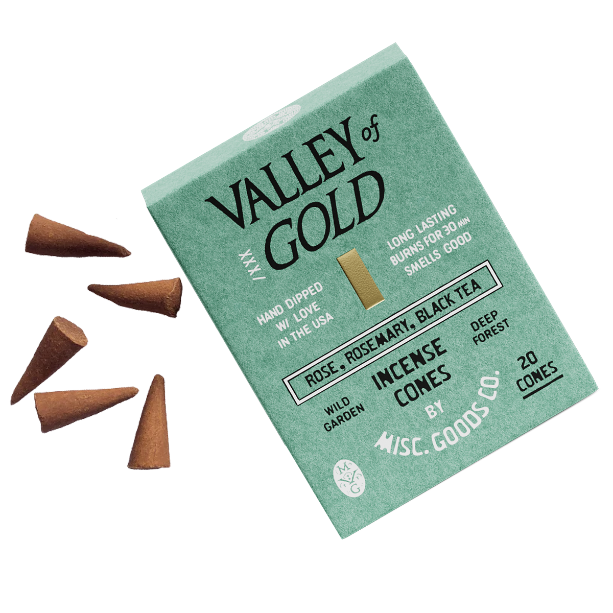 Valley of Gold Incense Cones