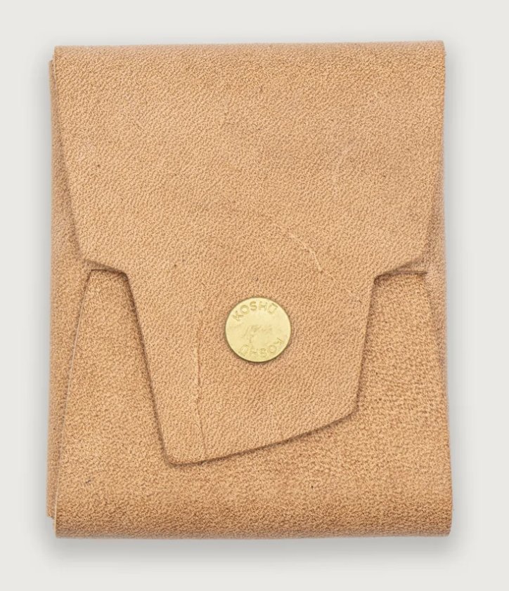 Koshū Wallet - Ghost - Nantucket - Flat Brass Snap