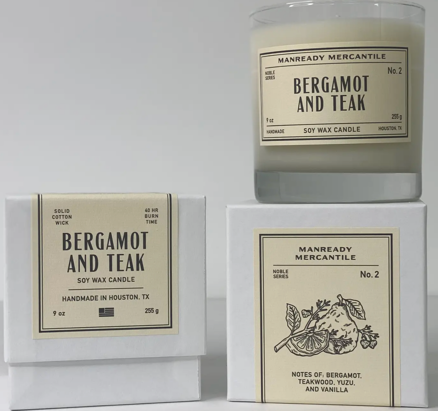 Candle - Bergamot + Teak