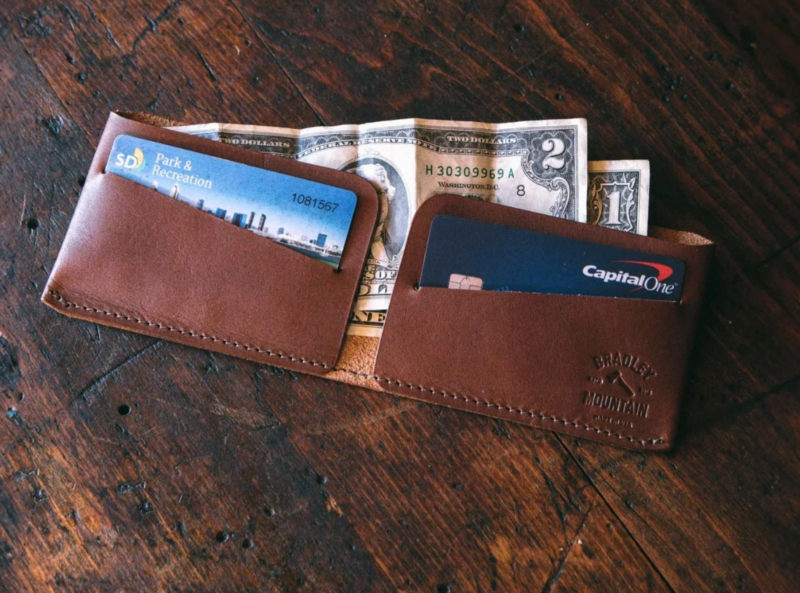 Minimal Billfold Wallet - Brown