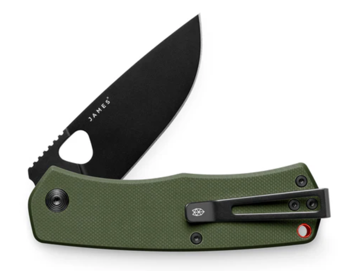 The Folsom -  OD Green/Stainless/Micarta/Straight