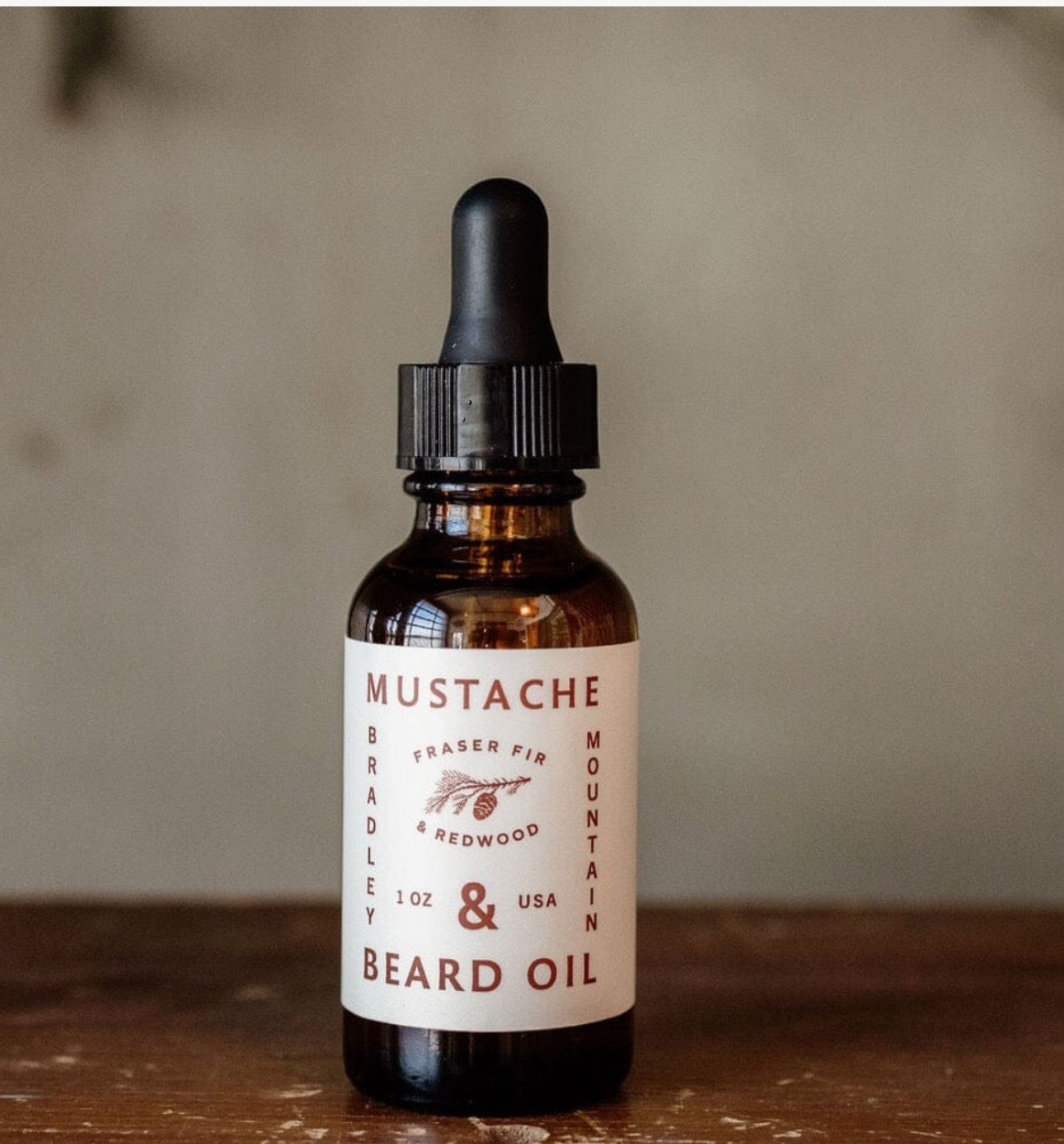 MUSTACHE & BEARD OIL - FRASER FIR & REDWOOD