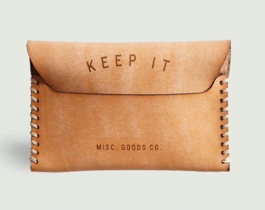Misc. Goods Co. Leather Wallet - Iron & Resin Garage Denver