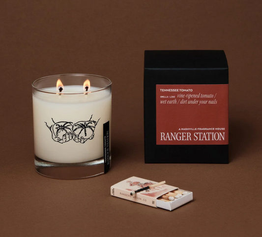 Ranger Station Tennessee Tomato Candle - Iron & Resin Garage Denver