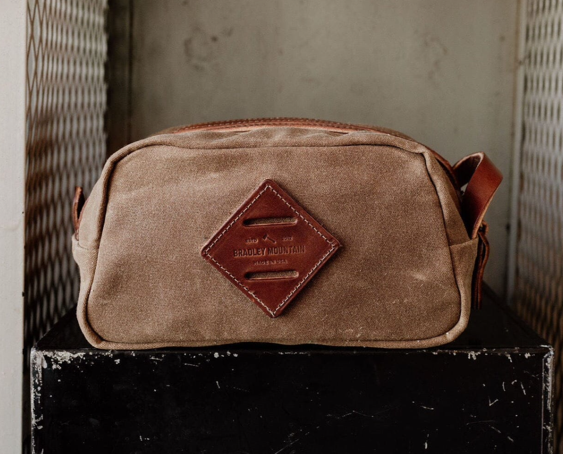 Bradley Mountain DOPP Bag "Bush Brown" - Iron & Resin Garage Denver