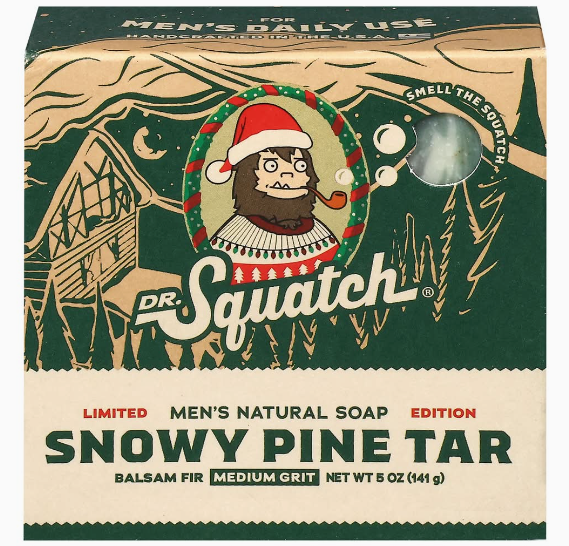 Dr. Squatch Bar Soap "Snowy Pine Tar" - Iron & Resin Garage Denver