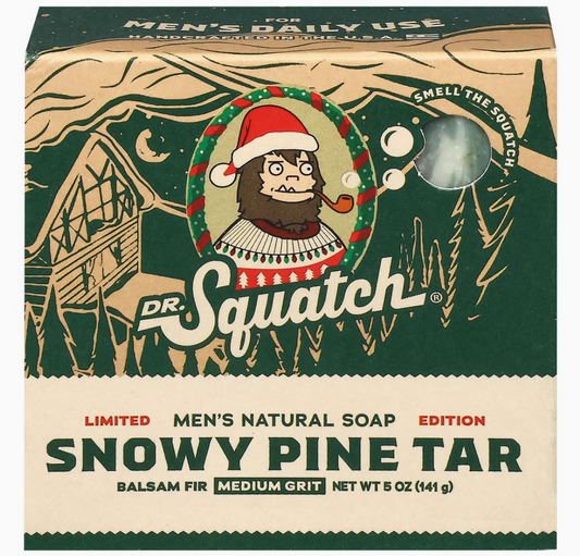 Dr. Squatch Bar Soap "Snowy Pine Tar" - Iron & Resin Garage Denver