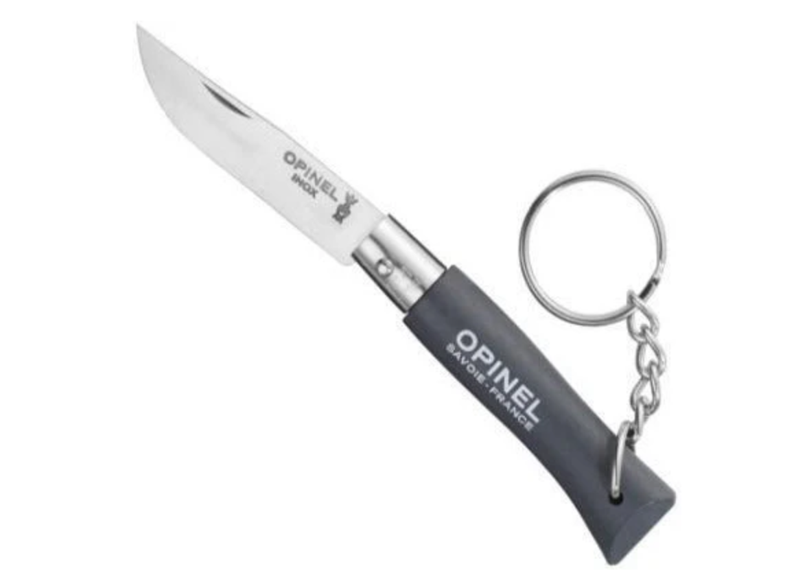 Opinel No. 4 Stainless Steel Keychain Knife - Iron & Resin Garage Denver