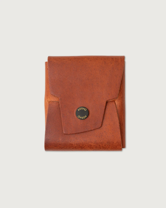 Koshū Wallet - Dublin - Bourbon - Black Brass Snap - Iron & Resin Garage Denver