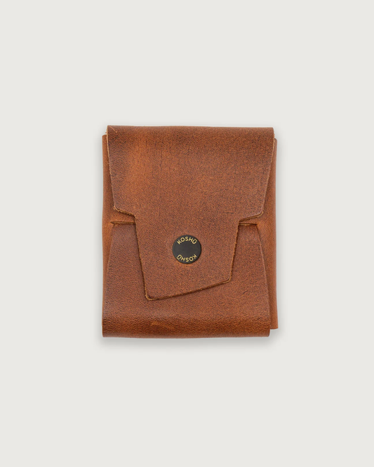 Koshū Wallet - Clay - Nantucket - Flat Brass Snap - Iron & Resin Garage Denver